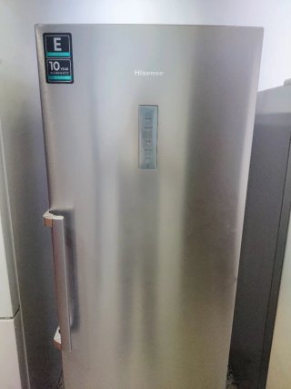 Congelador Hisense Plateado