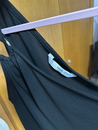 Top Mango Negro Talla S