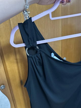 Top Mango Negro Talla S