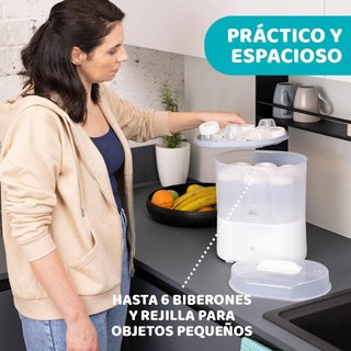 Chicco esterilizador vapor biberones secado
