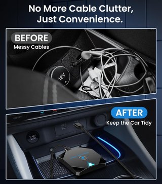 Adaptador inalámbrico CarPlay para iPhone USB-C