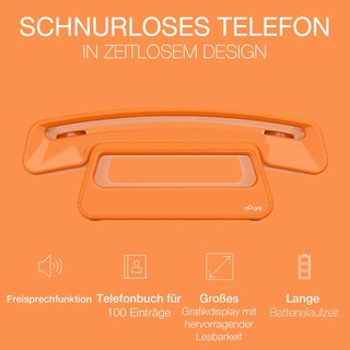 Alcatel teléfono inalámbrico vintage gran pantalla