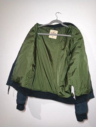 Chaqueta Bomber Hollister Azul Marino XL