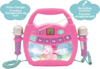 LEXIBOOK karaoke portátil para niños rosa
