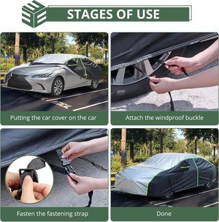 EYPINS funda impermeable coche aislamiento térmico