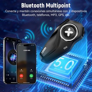 LEXIN auriculares bluetooth moto manos libres