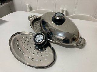 Oval Grill+plancha vapor