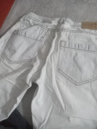 Pantalón corto blanco niño CNDH Jeans