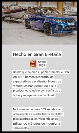 Remolque Náutico 2500kg(!) barco/velero/motos, 8,5