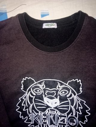 Sudadera Kenzo Negra con Tigre