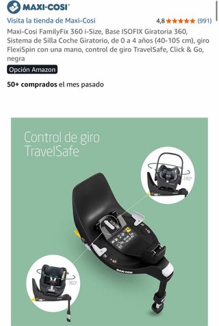 Base Isofix Maxi-Cosi FamilyFix 360 a estrenar