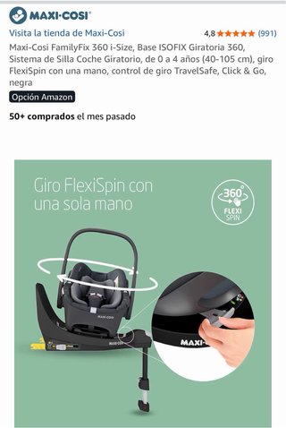 Base Isofix Maxi-Cosi FamilyFix 360 a estrenar