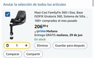 Base Isofix Maxi-Cosi FamilyFix 360 a estrenar