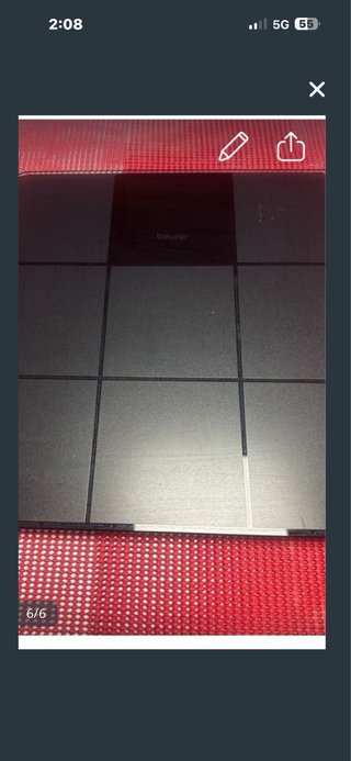 Báscula Beurer negra y gris