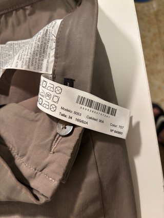Pantalón efecto piel Massimo Dutti T34