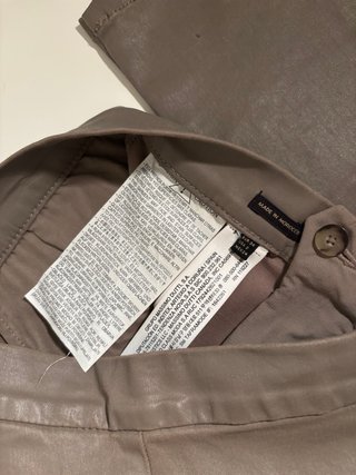 Pantalón efecto piel Massimo Dutti T34