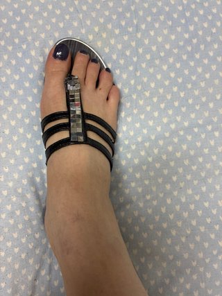 Sandalias DNE Talla 37 Negro y Plata
