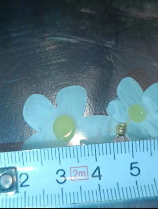 Pendientes Dobles Margaritas Rosa y Blanco