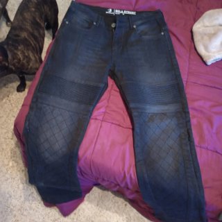 Pantalón Bela Street Kevlar Negro/Azul Talla 32