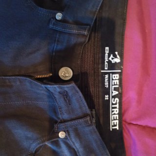 Pantalón Bela Street Kevlar Negro/Azul Talla 32