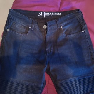 Pantalón Bela Street Kevlar Negro/Azul Talla 32
