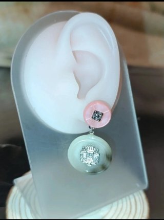 Pendientes Gargle círculos doble detalle metálico