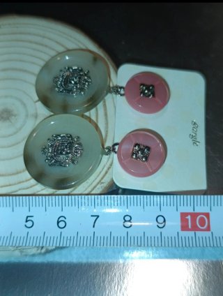 Pendientes Gargle círculos doble detalle metálico