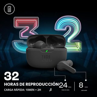 JBL Wave Beam auriculares inalámbricos negros