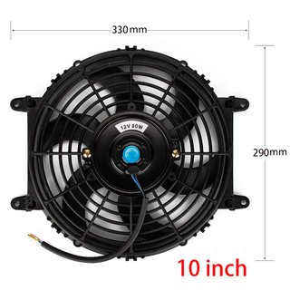Ventilador 12V 80W motor refrigeración coche