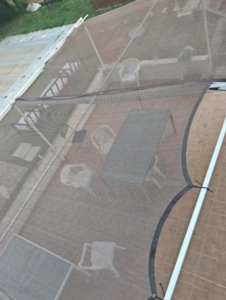 Toldo Vela 3x4m Tela Marrón