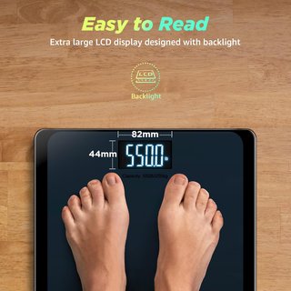 Bilancia digitale RunStar con piattaforma ampia e numeri grandi
