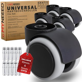 Ruedas universales para silla oficina suelo duro