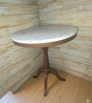 Mesa auxiliar redonda de madera