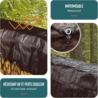 VOUNOT lona impermeable 3x5m reforzada exterior