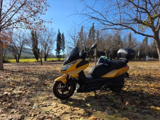 Cambio Kymco Superdink 125 por coche.
