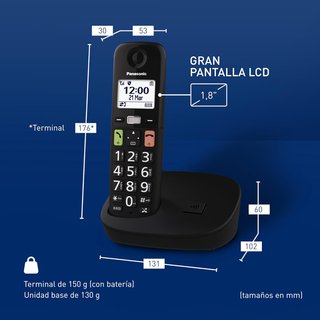 Telefono cordless digitale Panasonic con pulsanti