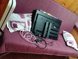 Sofá Cama Morado Tela