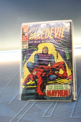 Marvel Comics. Daredevil #36, 1968. USA. "The name of the game is mayhem".