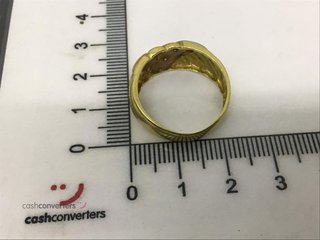 anillo oro 18k con piedra con diamante