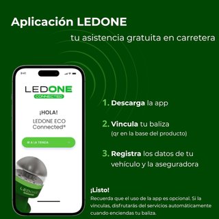 LEDONE baliza v16 con eSIM 9V 360º