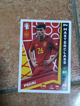 Carta Pedri Spagna Masterclass Topps