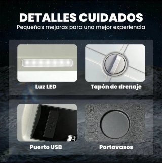 Nevera y Congelador OUTSUNY 49L Dual
