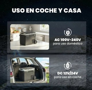 Nevera y Congelador OUTSUNY 49L Dual