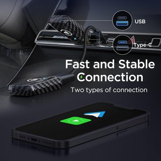 Adattatore wireless CarPlay Android Auto rapido
