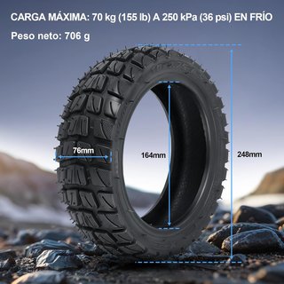 Pneumatici tubeless 10" per scooter off-road