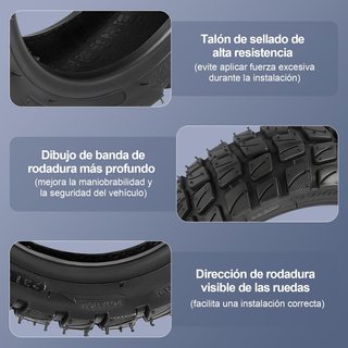 Pneumatici tubeless 10" per scooter off-road