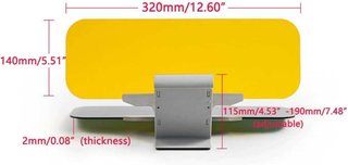 Baceyong extensor visera solar coche ajustable
