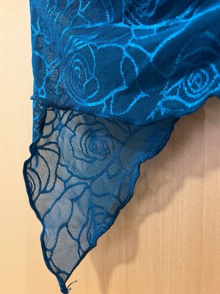 Top Shein azul floral