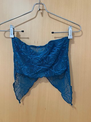 Top Shein azul floral