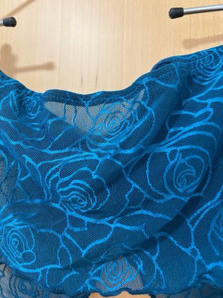 Top Shein azul floral